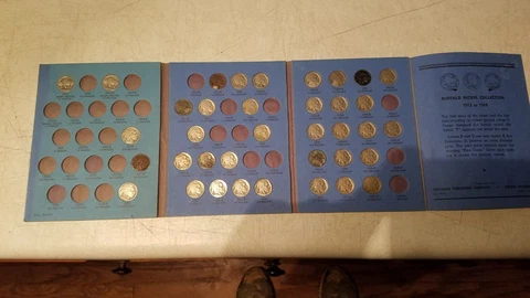 Buffalo Nickel Collection 1913-1938 in Whitman Folder 9008, 37 Coin set LOT Cover