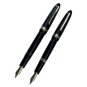 Penna stilografica Wing Sung 629 pistone a vuoto resina iridio EF F pennino penna da scrittura regalo - Foto 1 di 20