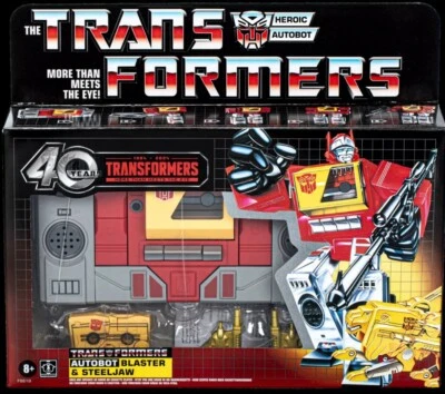 Hasbro Transformers 40th Anniversary: AUTOBOT BLASTER & STEELJAW Action Figure - Image 1 of 3