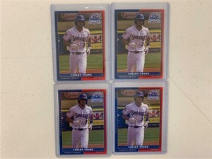 LOT OF 4 2016 GRANDSTAND CHESNY YOUNG PROSPECT TENNESSEE SMOKIES