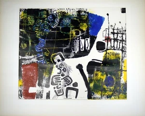 Rudolf Alfons SCHOLL German 1931-2018 bold ABSTRACT Mid Century RARE Print 1959  - Picture 1 of 12