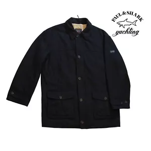 Vintage Paul & Shark Coat Jacket Full Zip Blue Color Size XXL - Picture 1 of 14