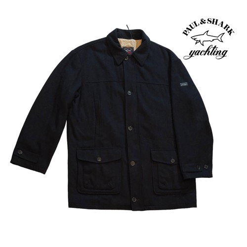 BURBERRY Giacca cappotto Paul & Shark vintage full zip colore blu taglia XXL