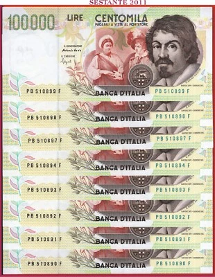 ITALY 100000 100.000 LIRE 1994 P 117a price 1 note UNC free shipping from 100$ - Image 1 of 3