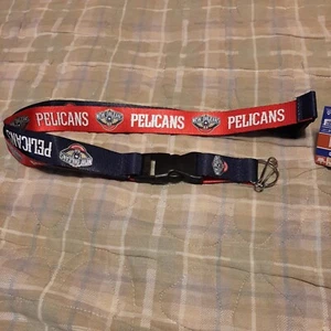 NEW ORLEANS PELICANS NBA TEAM COLOR 24"x 1" Lanyard w/ Detachable Buckle - Picture 1 of 4