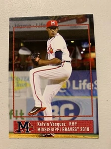 Kelvin Vasquez 2018 Mississippi Braves Team Card - Picture 1 of 1