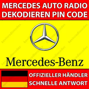 ✅MERCEDES RADIO DEKODIEREN PIN CODE FÜR ALLE MODELLE AUDIO AVUS SOUND TRUCKLINE✅ - Bild 1 von 5