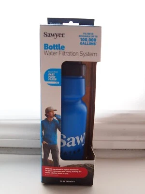 NEW Sawyer Water Bottle Filter System SP841 - 32oz w/ Filter & Cleaning Plunger - Image 1 of 2