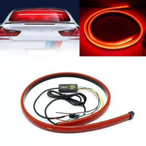 Car Additional Light Third Brake Flexible Red LED Driving Turn Signal Stop Lamp - Picture 1 of 8