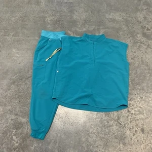 Figs Scrub Set Technical Collection Large XL Petite Rafaela Blue Jogger Women’s - Imagen 1 de 18