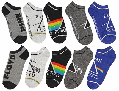 Pink Floyd Unisex Lado Oscuro de la Luna 5 Pares Mezcla y Combina Calcetines al Tobillo Foto 1 de 3