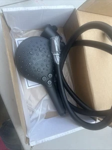 KOHLER Shower Head 1.4 GPM 6FT W/ 4-Spray Mode Wall Mounted in Matte Black #F5 - Picture 1 of 5