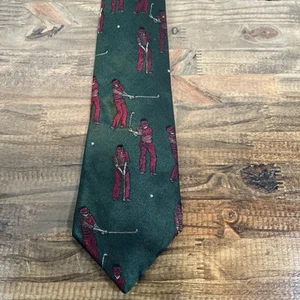 Je Suis Vintage Golf Krawatte Made in USA Seidenkrawatte - Bild 1 von 4