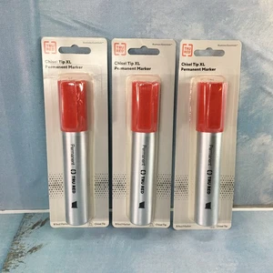 TRU RED Keilspitze XL Tank Permanent Marker, 3er Pack, Metalllauf, TR56934 - Bild 1 von 7