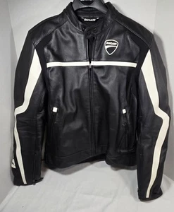 Ducati Dainese Men's Perforated Leather Jacket Black/White Size EU 56 (XL) NWOT - Bild 1 von 18