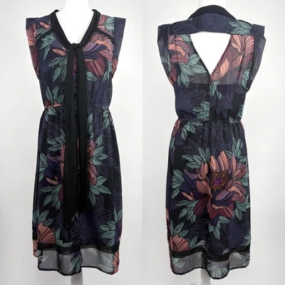 Anthropologie Maeve Brelin Floral Midi Dress Size Medium - Image 1 of 4