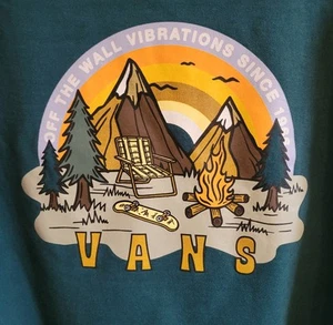 Vans Off The Wall Hoodie Sweatshirt Boys Youth XL Green Long Sleeve Skater - Picture 1 of 9
