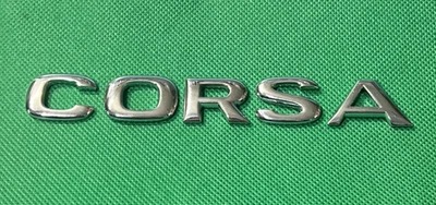 VAUXHALL CORSA - CAR BADGE / EMBLEM - WILL REQUIRE NEW ADHESIVE TO REAR - Image 1 of 2