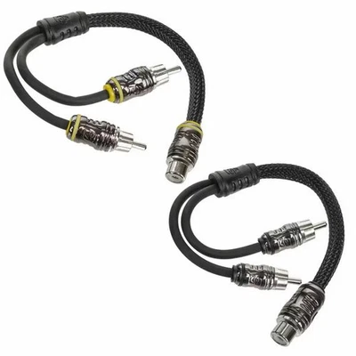 Cerwin Vega RSY2M STROKER Series 1 Female To 2 Male RCA Y Splitter Pair - Image 1 of 3