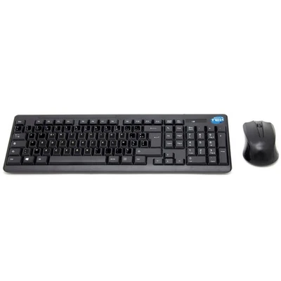 Wireless Mouse And Keyboard Kit With French Layout Fr Azerty Black - Image 1 of 4