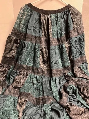 renaissance gypsy peasant skirt, slip and belt handmade - Image 1 of 2