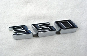 68-72 Pontiac Tempest LeMans NOS GM Factory "350" LH Black Emblem 69 70 71 - Picture 1 of 2