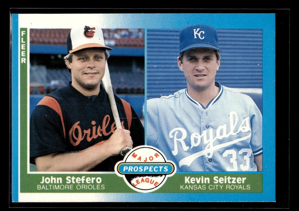 John Stefero / Kevin Seitzer 1987 Fleer #652 Royals RC - Image 1 of 1