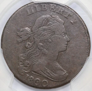 1800/79 1c S-194 Draped Bust Large Cent PCGS VF 25 - Picture 1 of 4