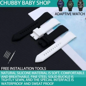 23 mm Wasserdicht Gummi Silikon Uhrenarmband Armband für Armani AR5987 AR5985 AR5979 - Bild 1 von 13