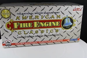 Corgi #US53102 1936 REO Speedwagon Fire Engine Frederica Fire Depart. 1:50s NMIB - Picture 1 of 14