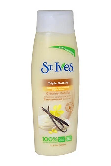 St. Ives 13. 5 Oz Triple Butters Creamy Vanilla Intensely Hydrating Body Wash