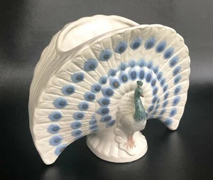 Seltene Lladro DEKORATIVE PFAU Vase 01060103 - 9" lang 7" hoch - Bild 1 von 8