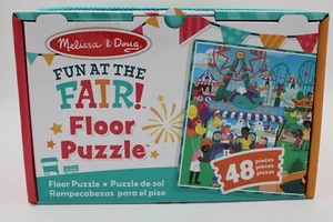 Melissa & Doug Divertimento in Fiera! Un giorno in fiera - Puzzle da pavimento formato jumbo 48 pezzi - Foto 1 di 7