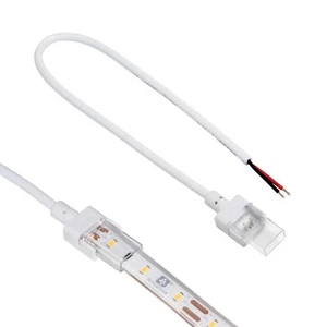 2 Pin LED Strip Light IP67 Outdoor 12 in Wire Lead Connector 2pk - Picture 1 of 3
