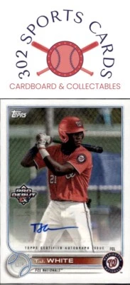 2022 Topps Pro Debut #PD-191 T.J. White - Image 1 of 2