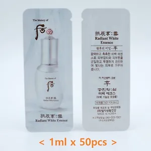 The History of Whoo Gongjinhyang Seol Radiant White Essence 1ml x 50pcs K-Beauty - Picture 1 of 4