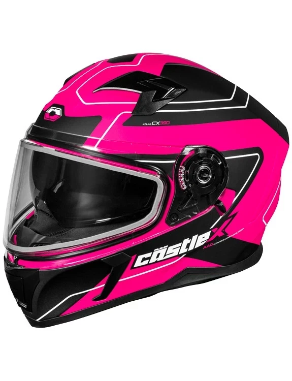 Casco de moto de nieve Open Box Castle X Youth CX360 rosa mate - XL Foto 1 de 1
