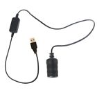 30/80cm 5V USB A Male to 12V Car CigaretteLighter Socket Female Cable Adapter