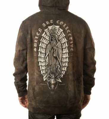 Sullen HRSpanks 骷髅圣徒蜘蛛墨水纹身套衫连帽衫 SCM4297 — 第 1/4 张图片