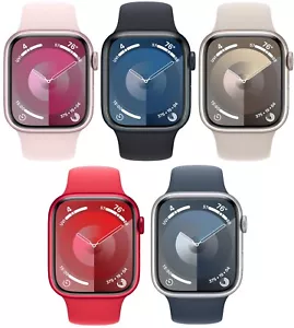 Apple Watch Series 9 45mm GPS + WiFi + Bluetooth Aluminum Case - Good - Picture 1 of 6