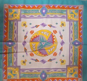 Vintage Wamcraft Bandana Handkerchief Southwest With Free Blue Bandana New - Picture 1 of 5