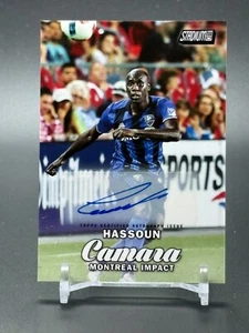 Topps Stadium Club MLS #95 Hassoun Camara Montreal Impact Auto 2017 - Imagen 1 de 2