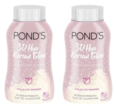 2 x 50g PONDS 3D Hya Korean Glow Translucent POWDER Oil Spot Blemish Control - Image 1 of 4