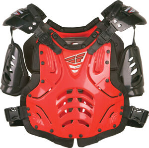 Fly Racing Convertible II Blue Red Silver Youth Junior Chest Protector Motocross