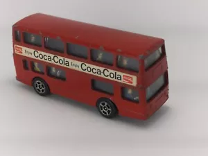 Vintage Corgi Juniors Red Daimler Fleetline Coca-Cola London Bus 1:64 Gt. Brit - Picture 1 of 6