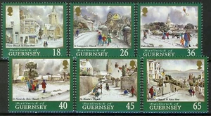 Guernsey 2000, Churches, Christmas set VF MNH, Mi 868-73 7,5€ - Picture 1 of 1