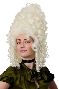 WIG ME UP Quality Wig Rococo Baroque Tower High White Blonde GFW1650 - Picture 1 of 5