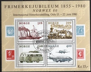 510 Norvegia 1980, BL 3 canc. Åpningsdag Norwex, MI BL 3, SC #765. - Foto 1 di 1