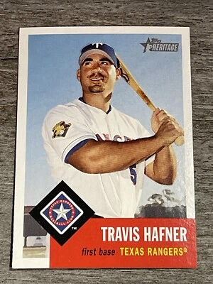 Travis Hafner 2002 Topps Heritage Rangers #302  *J59* - Image 1 of 2
