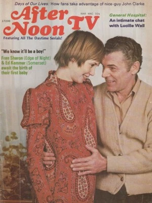 Afternoon TV Mar 1972 FRAN SHARON-ED KEMMER-JOHN CLARKE-MARY STUART-AGNES NIXON - Image 1 of 4